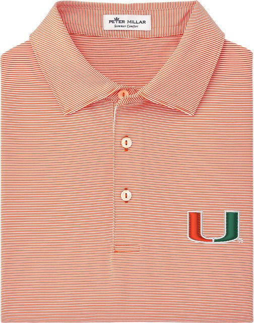 Miami Hurricanes Stripe Polo
