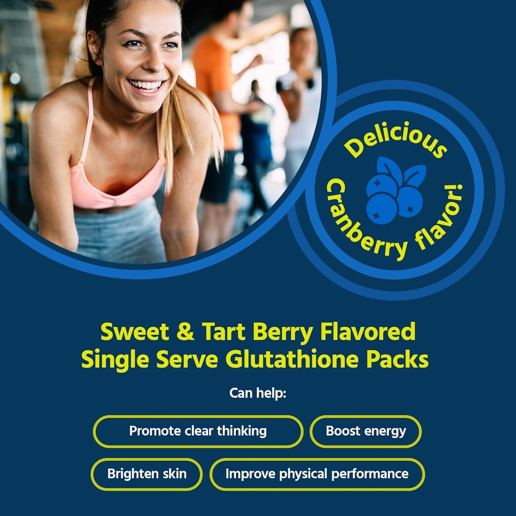 Liquid Liposomal Glutathione Single Serve 30pk - Sweet and Tart Berry Flavor