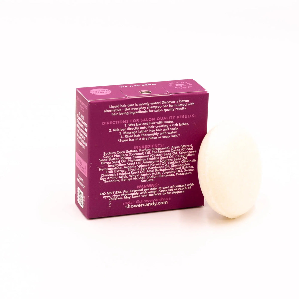 Argan Oil Bamboo Shampoo Bar for Curly Hair