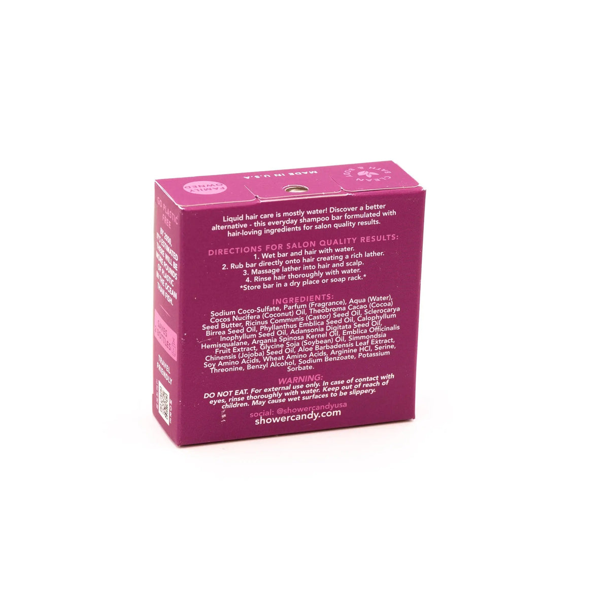Argan Oil Bamboo Shampoo Bar for Curly Hair