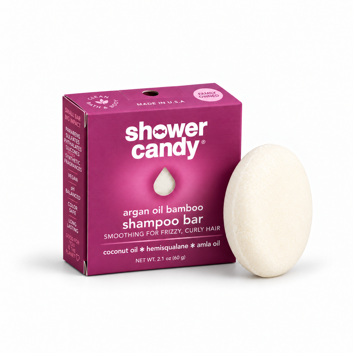 Argan Oil Bamboo Shampoo Bar for Curly Hair